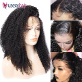 Best selling 13x4 13x6 hd lace wig raw burmese kinky curly wig glueless HD lace frontal wig human hair for black women